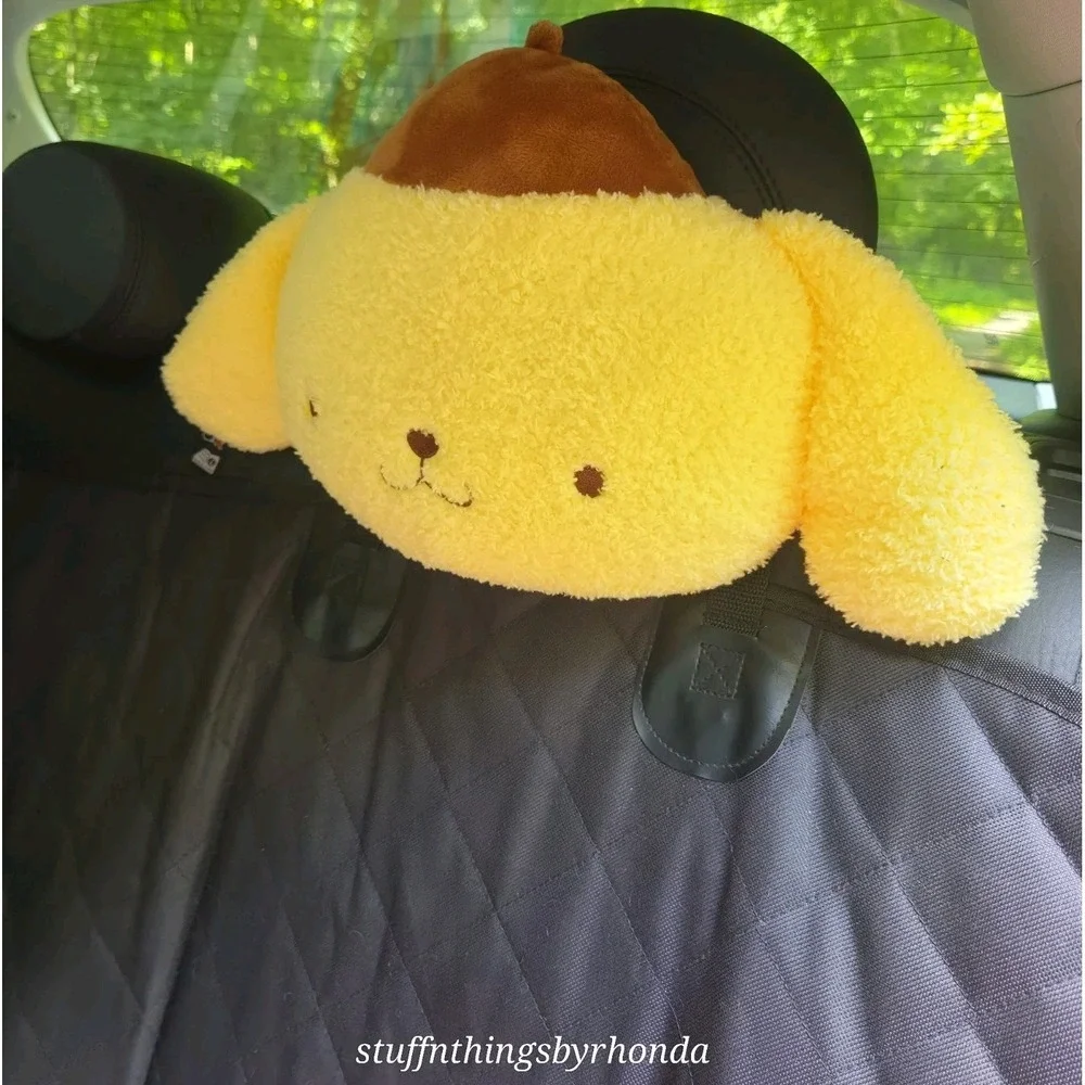 Pompom Purin Car Neck Headrest Pillow, Seat Pillows, Chair - USA Seller